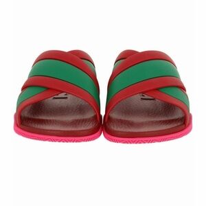Gucci Web Stripe Slide Sandal, NIB
